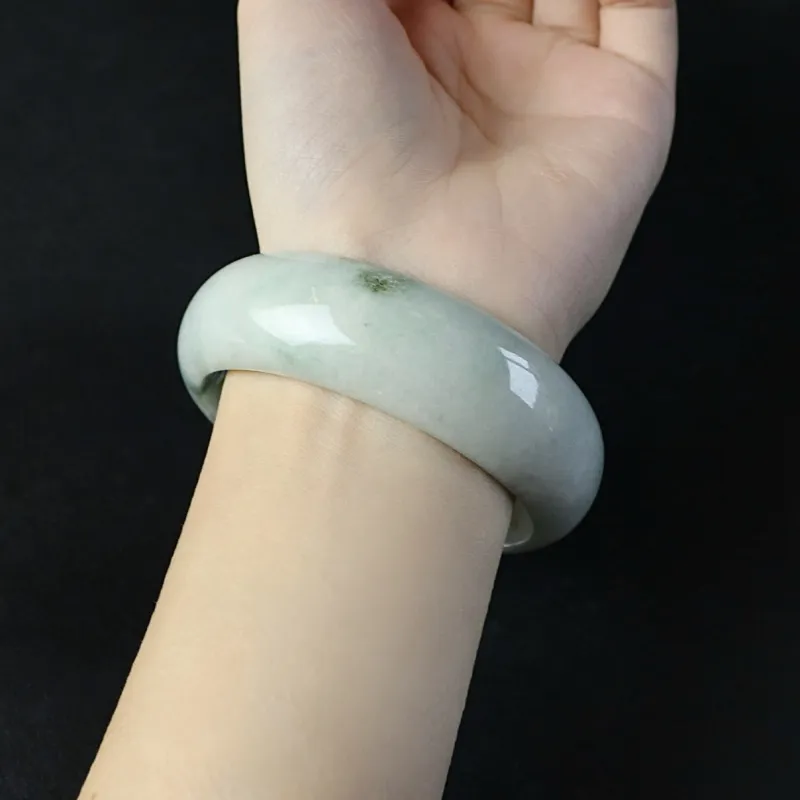 South Asia Bean Type Jadeite Bangles Unisex-1