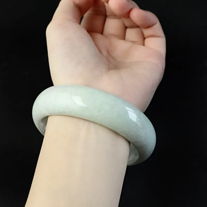 South Asia Bean Type Jadeite Bangles Unisex-1