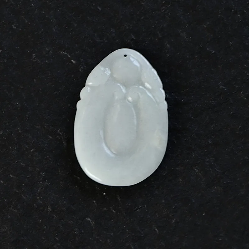 South Asia Bean Type Jadeite Pendants Unisex-4