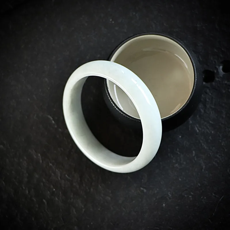 South Asia Bean Type Jadeite Bangles Unisex-2