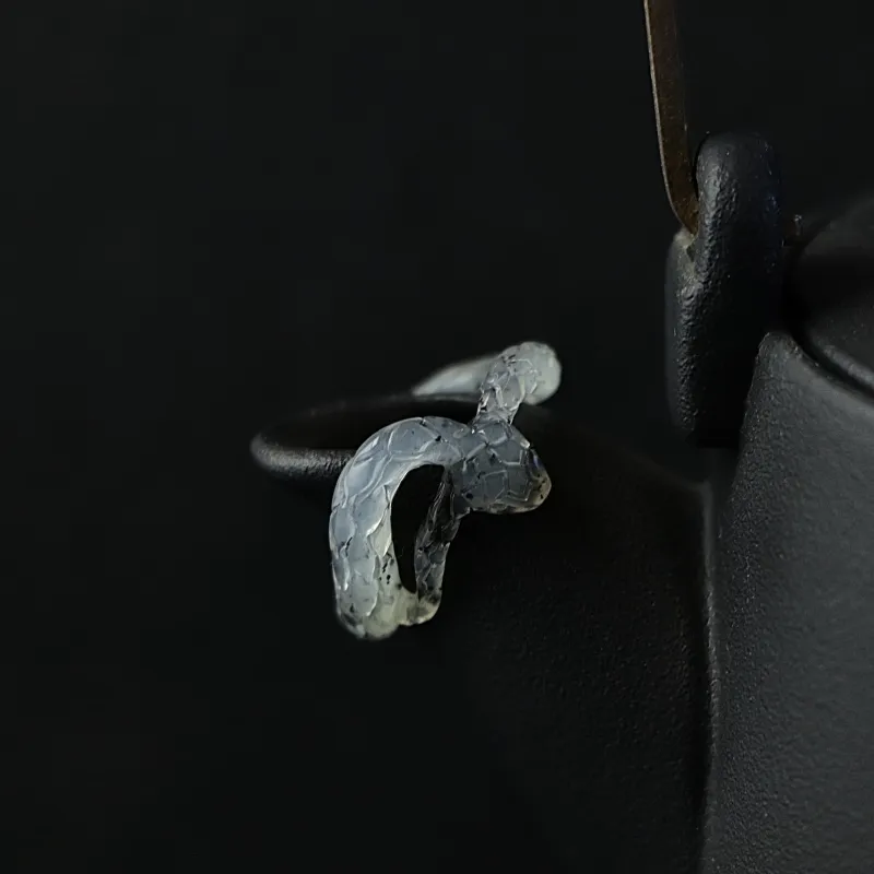 South Asia Serpentine Jade Rings Unisex-4