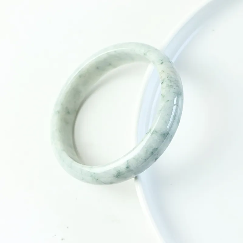 South Asia Bean Type Jadeite Bangles Unisex-5