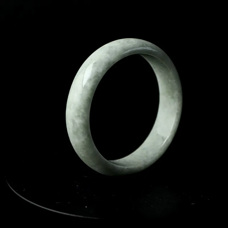South Asia Bean Type Jadeite Bangles Unisex-4