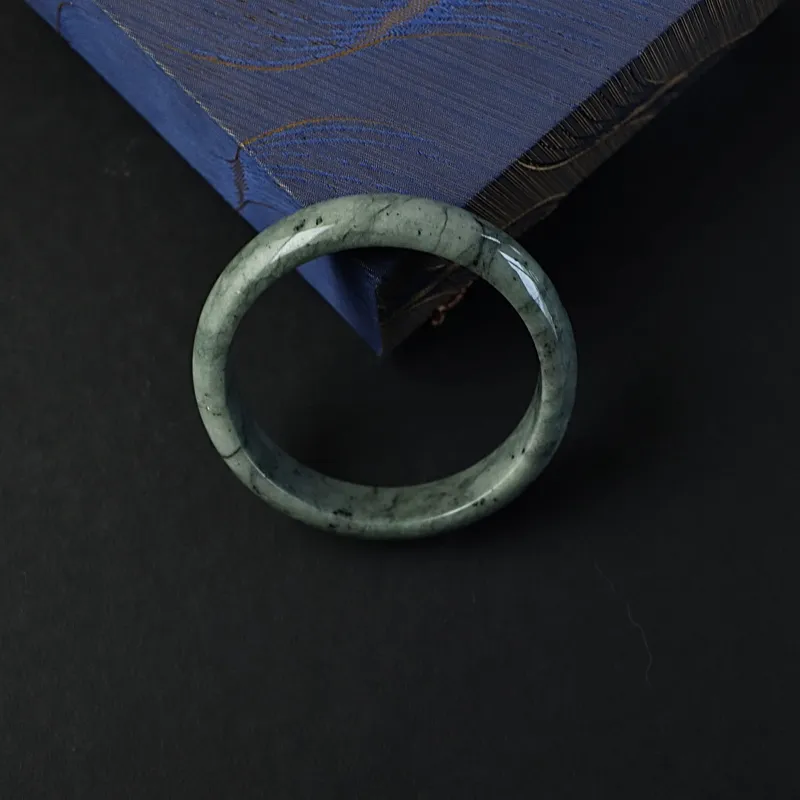 South Asia Bean Type Jadeite Bangles Unisex-3
