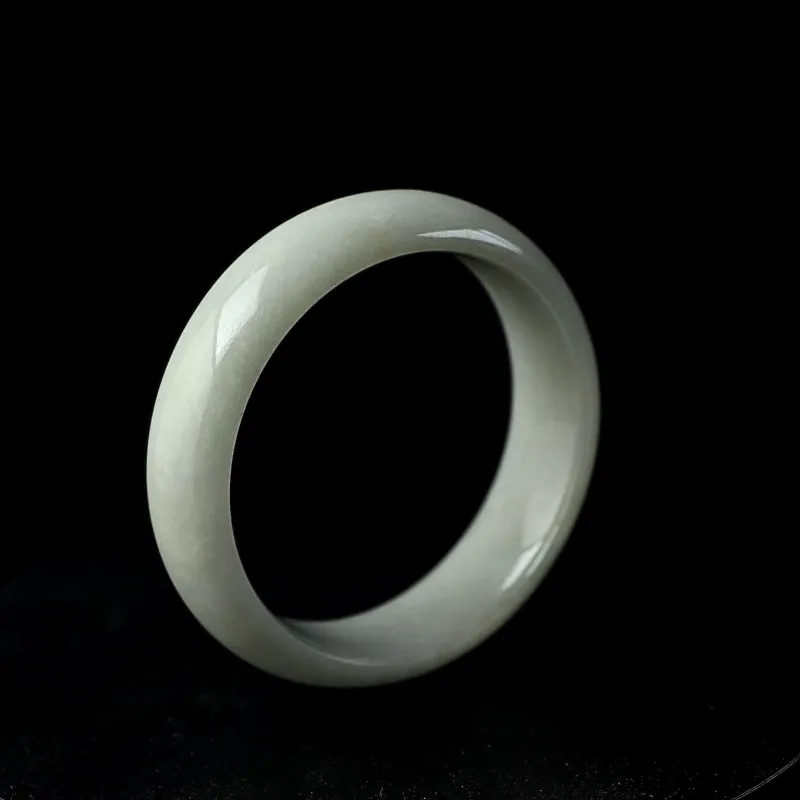 South Asia Bean Type Jadeite Bangles Unisex-4