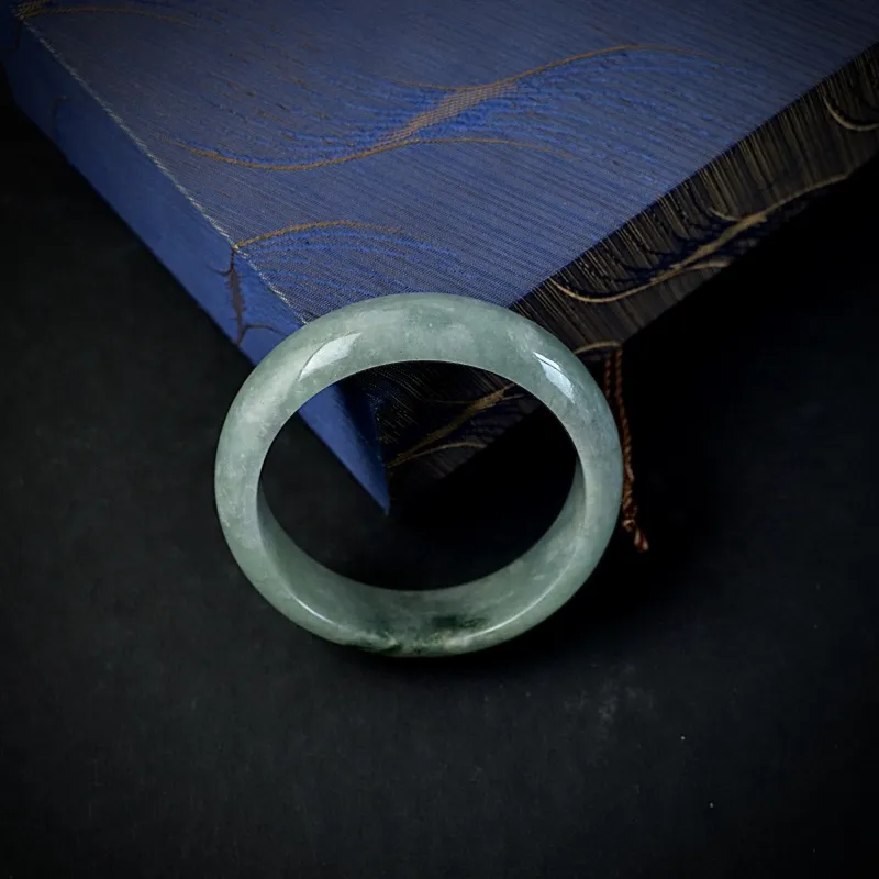 South Asia Bean Type Jadeite Bangles Unisex-2