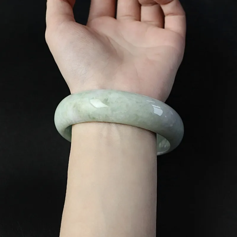 South Asia Bean Type Jadeite Bangles Unisex-2