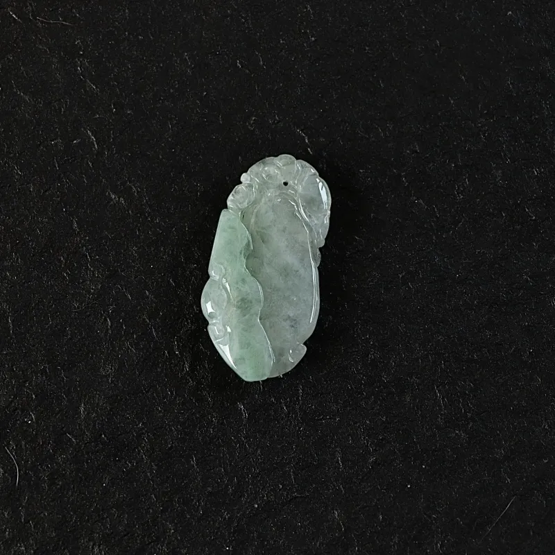 South Asia Bean Type Jadeite Pendants Unisex-3