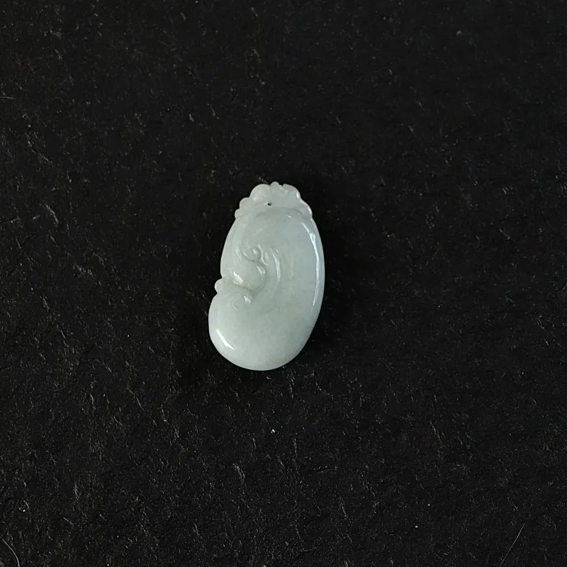 South Asia Bean Type Jadeite Pendants Unisex-1