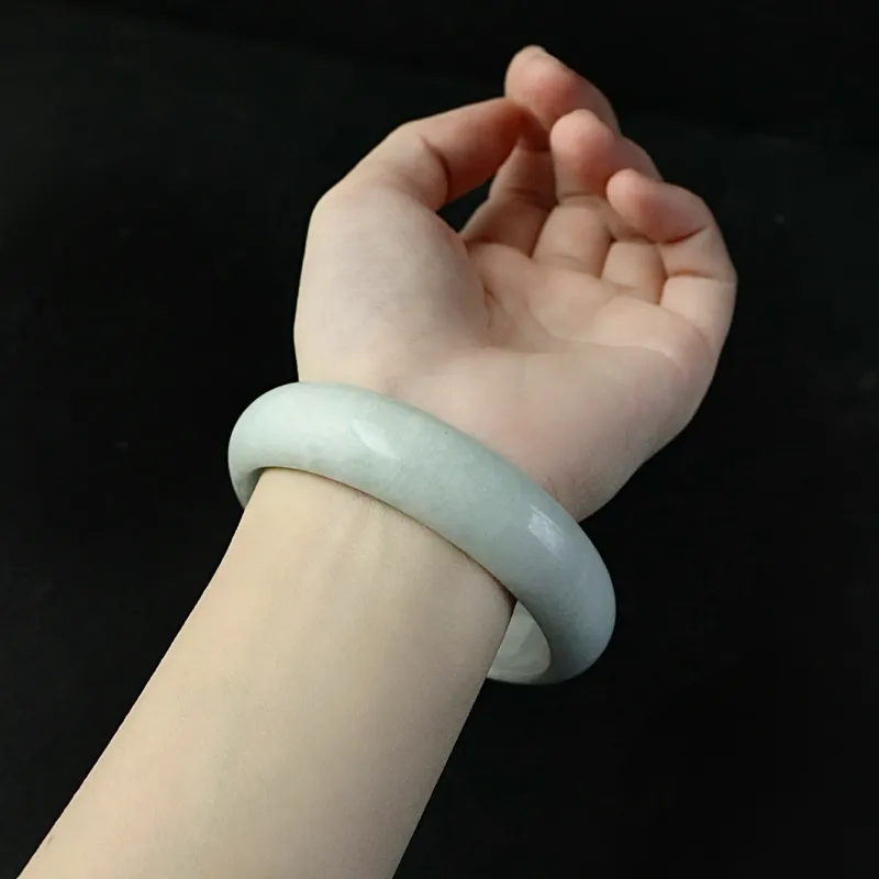 South Asia Bean Type Jadeite Bangles Unisex-1