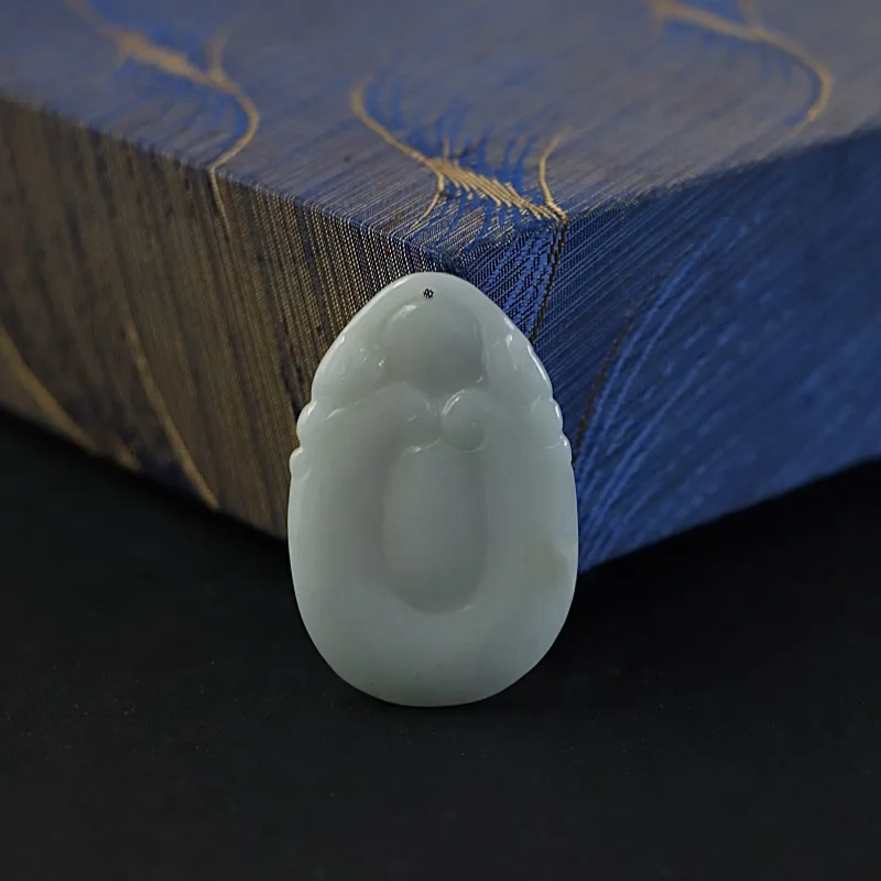 South Asia Bean Type Jadeite Pendants Unisex-2