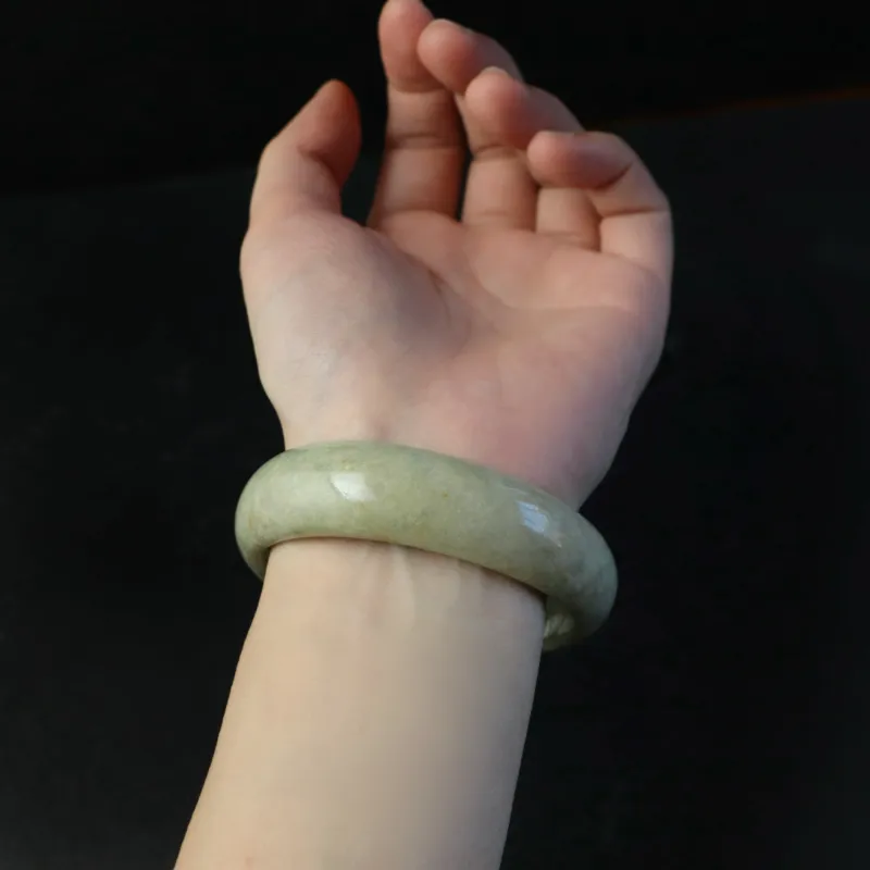South Asia Bean Type Jadeite Bangles Unisex-2