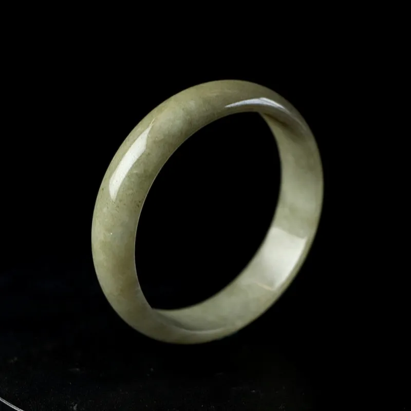 South Asia Bean Type Jadeite Bangles Unisex-3