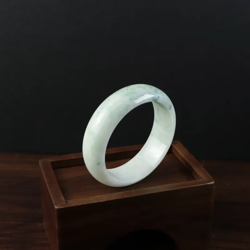 South Asia Bean Type Jadeite Bangles Women's-2