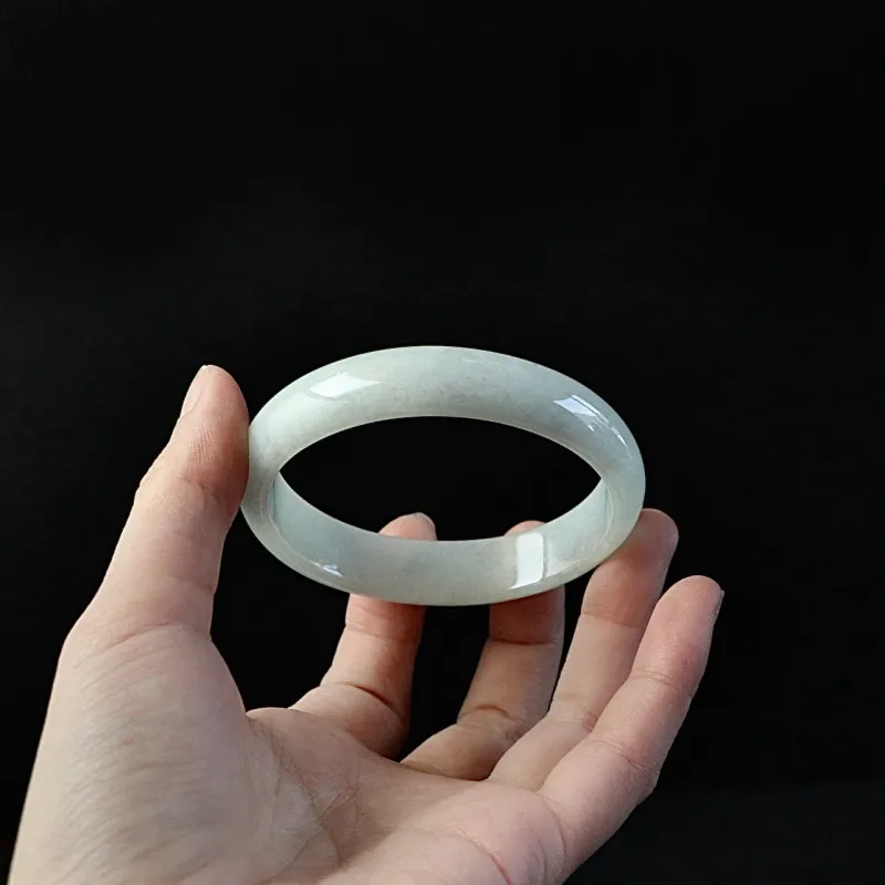 South Asia Bean Type Jadeite Bangles Unisex-1