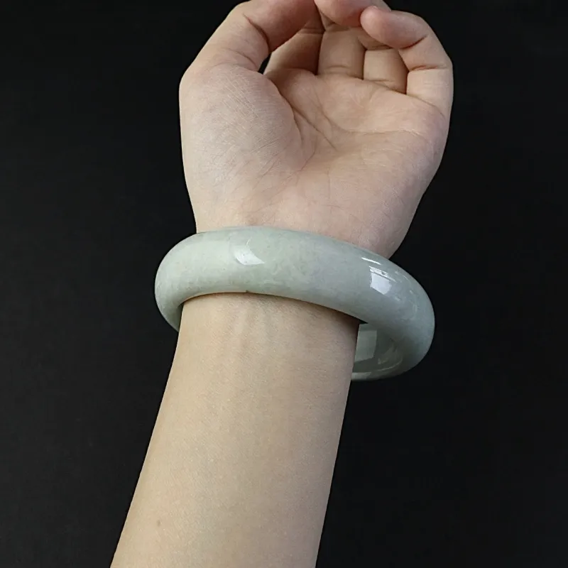 South Asia Bean Type Jadeite Bangles Unisex-4