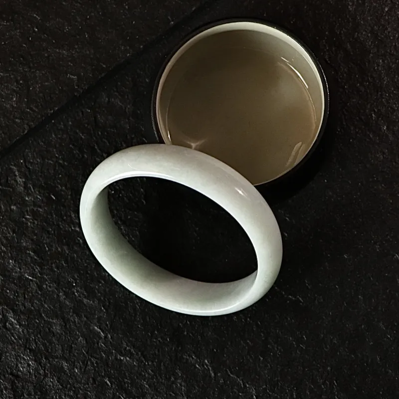 South Asia Bean Type Jadeite Bangles Unisex-1