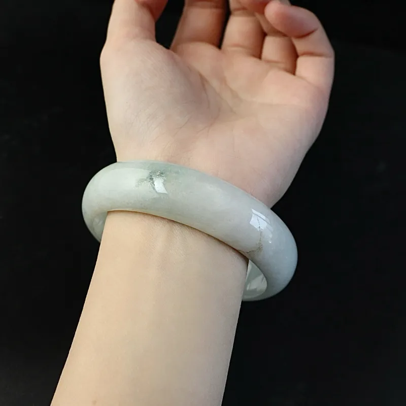 South Asia Bean Type Jadeite Bangles Unisex-3