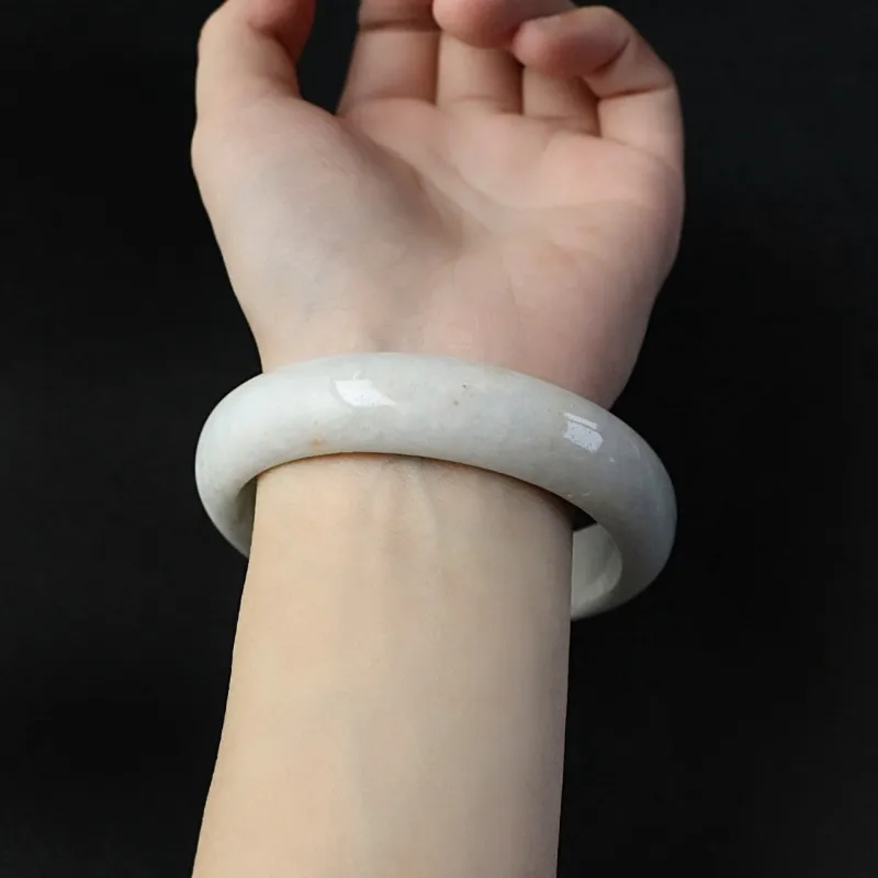 South Asia Bean Type Jadeite Bangles Unisex-2