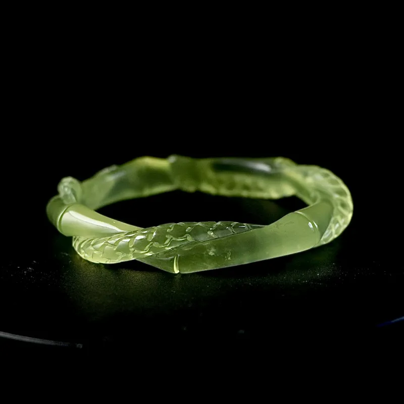 South Asia Serpentine Jade Bangles Unisex-3