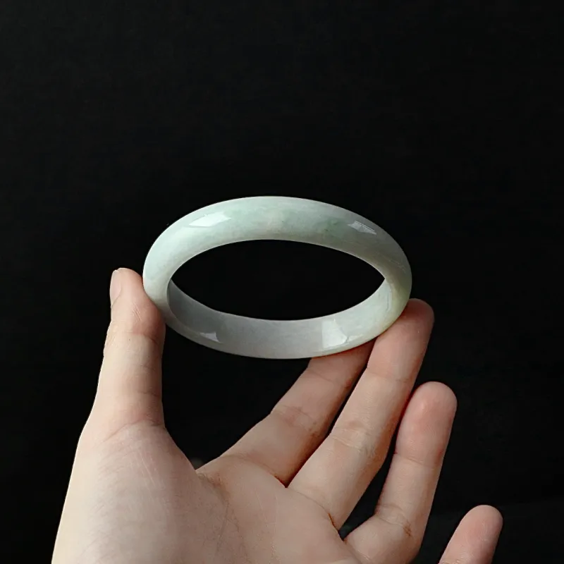 South Asia Bean Type Jadeite Bangles Unisex-2