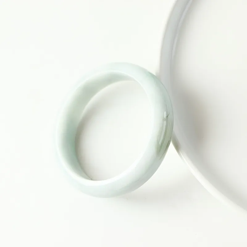 South Asia Bean Type Jadeite Bangles Unisex-4