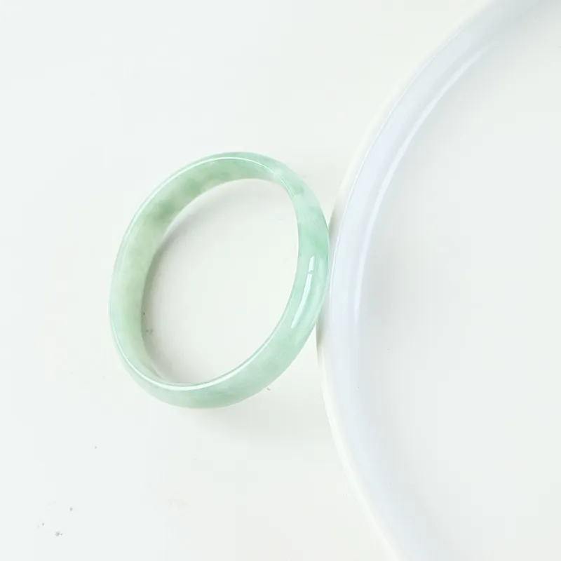 South Asia Bean Type Jadeite Bangles Unisex-5