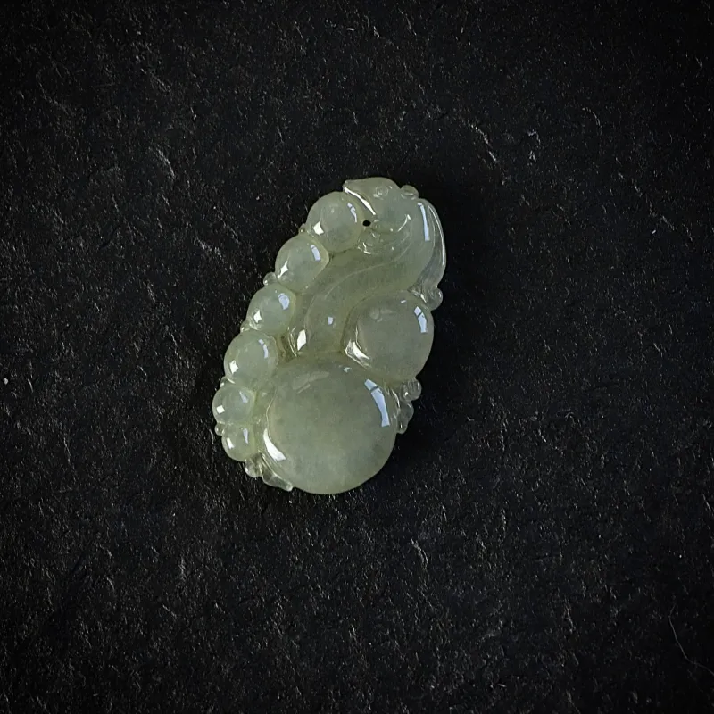 South Asia Bean Type Jadeite Pendants Unisex-1