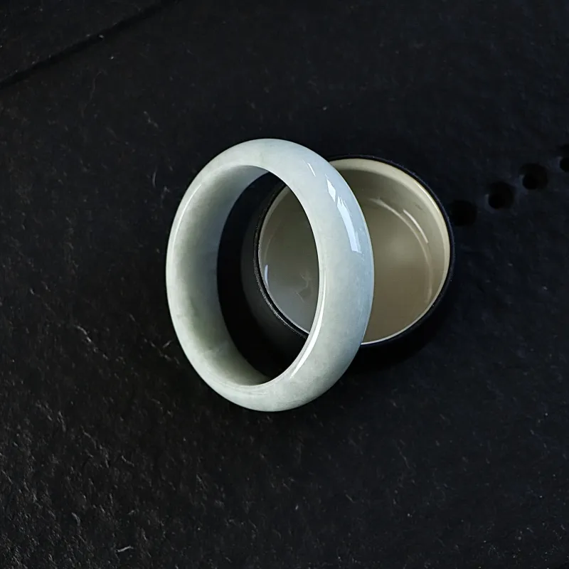 South Asia Bean Type Jadeite Bangles Unisex-4