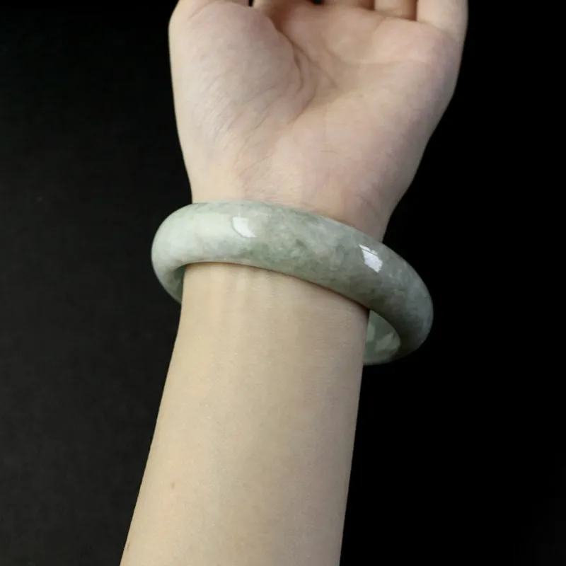 South Asia Bean Type Jadeite Bangles Unisex-5