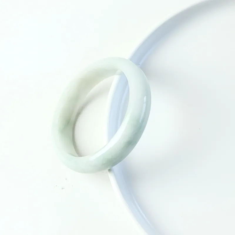 South Asia Bean Type Jadeite Bangles Unisex-5
