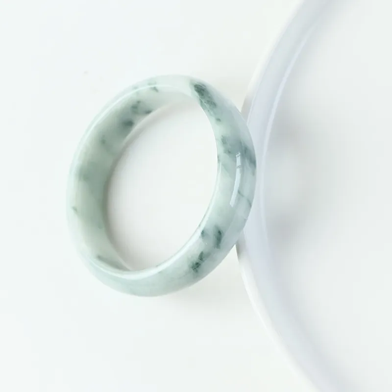 South Asia Bean Type Jadeite Bangles Unisex-1