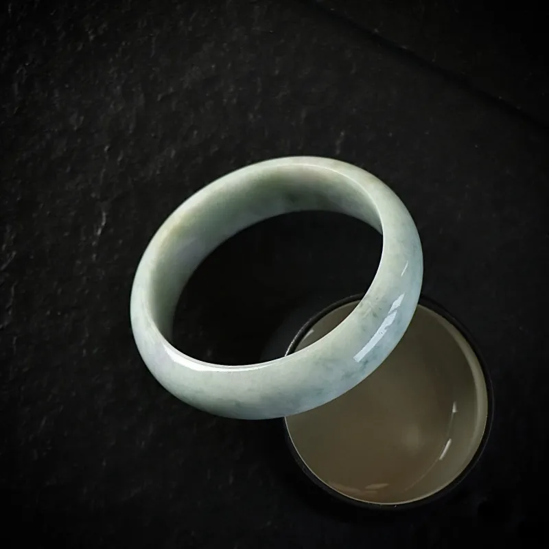 South Asia Bean Type Jadeite Bangles Unisex-3