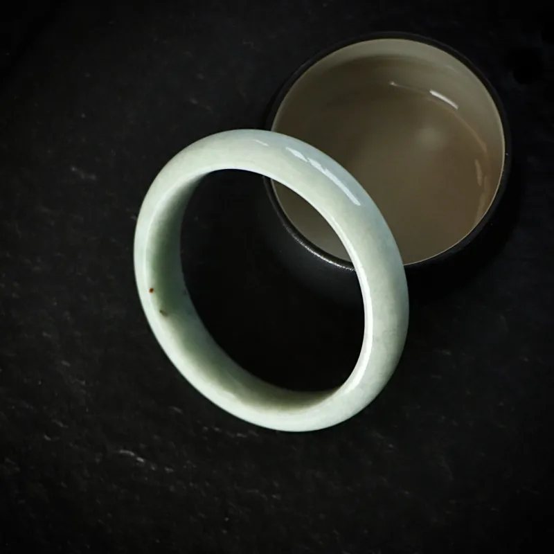 South Asia Bean Type Jadeite Bangles Women's-2