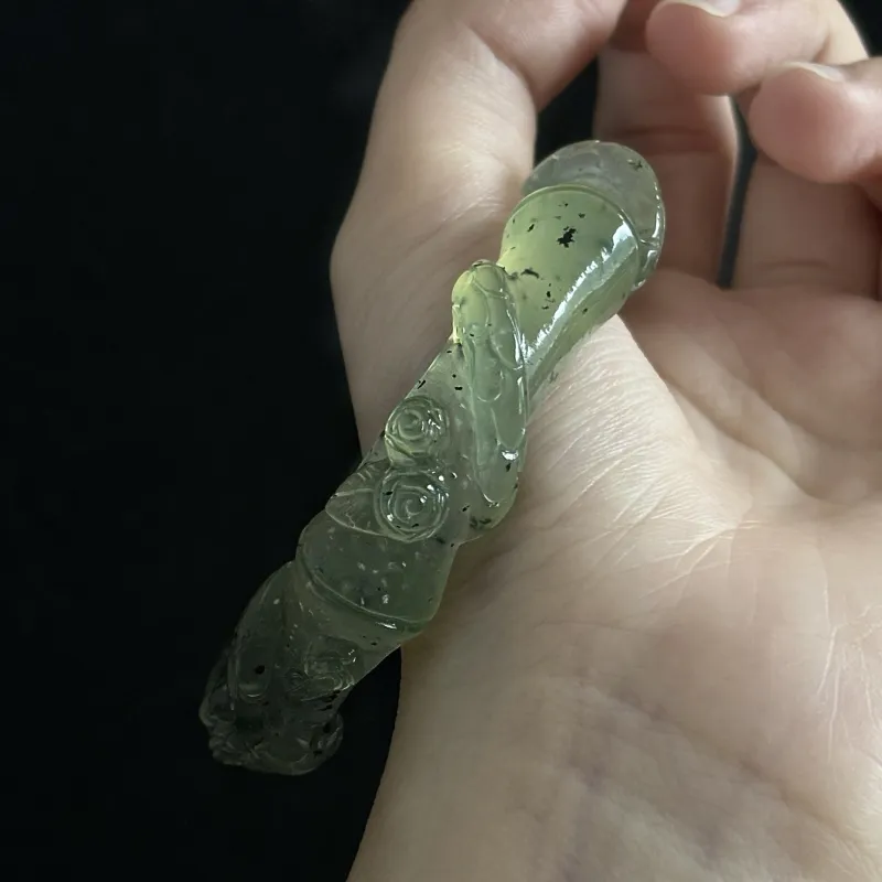 South Asia Serpentine Jade Bangles Unisex-4