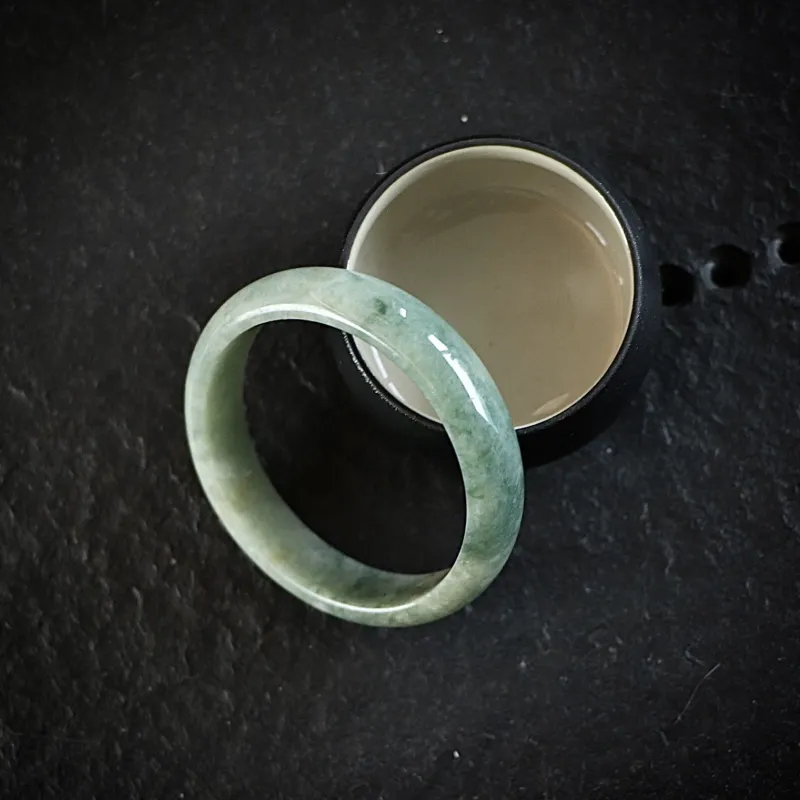 South Asia Bean Type Jadeite Bangles Unisex-2
