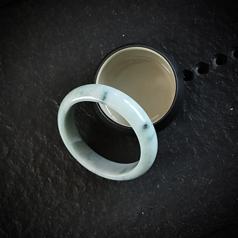 South Asia Bean Type Jadeite Bangles Unisex-1