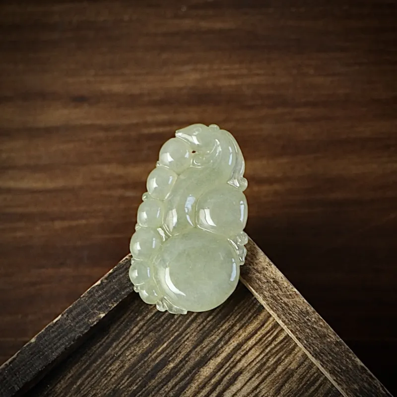South Asia Bean Type Jadeite Pendants Unisex-4