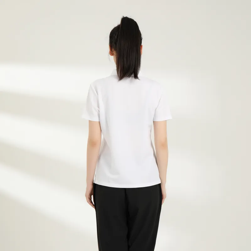 Skechers Polo Shirt Women's Mist White-2