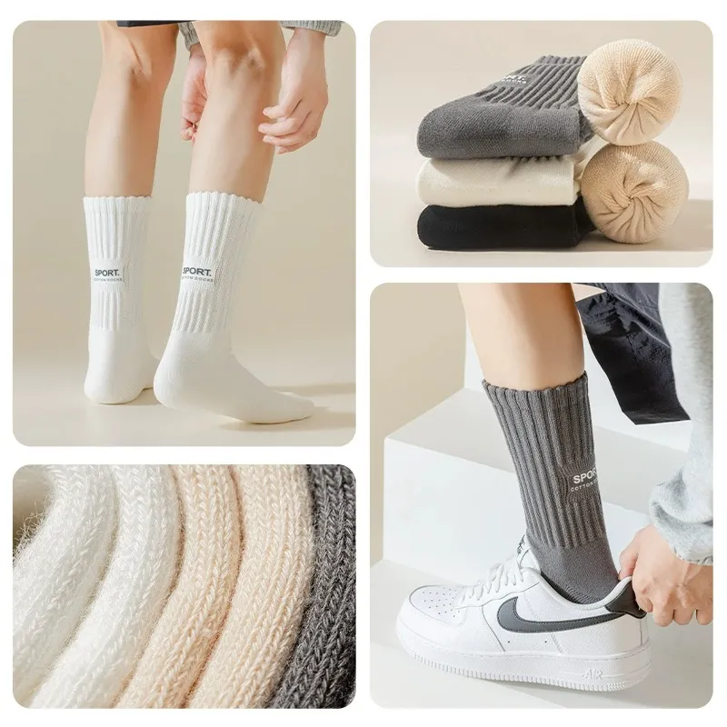 SALOATO Mid Calf Socks Unisex 3 Pack-19