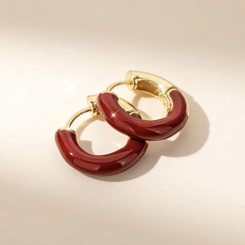 Right Hand Waiting S925 Silver Earrings Women's-4
