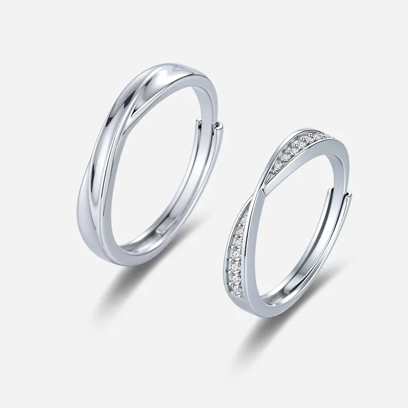 Right Hand Waiting 925 Sterling Silver Rings Unisex-2