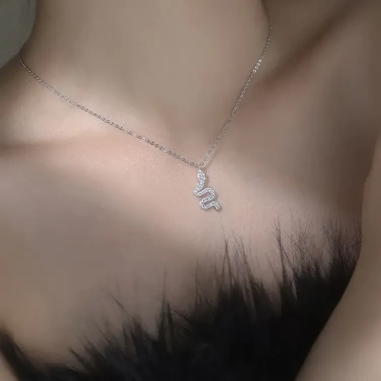 Right Hand Waiting S925 Silver Necklaces Women's-3
