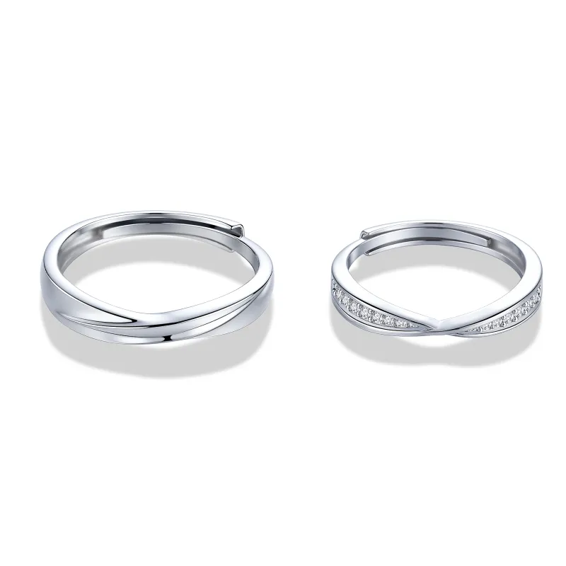Right Hand Waiting 925 Sterling Silver Rings Unisex-1