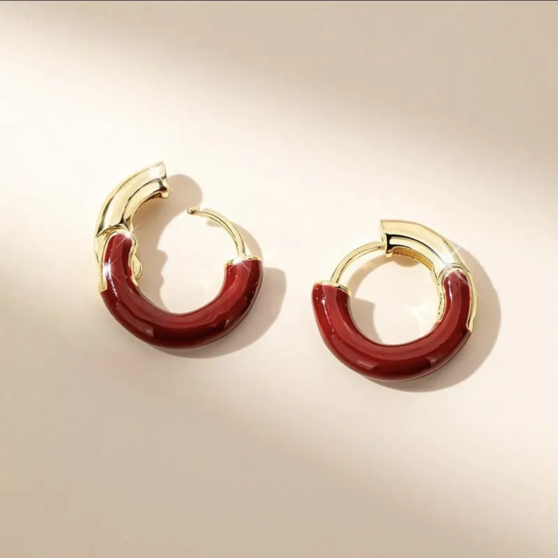 Right Hand Waiting S925 Silver Earrings Women's-2