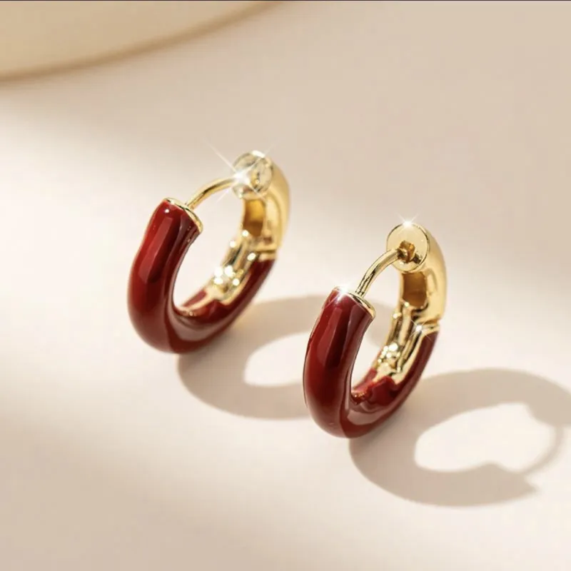 Right Hand Waiting S925 Silver Earrings Women's-3