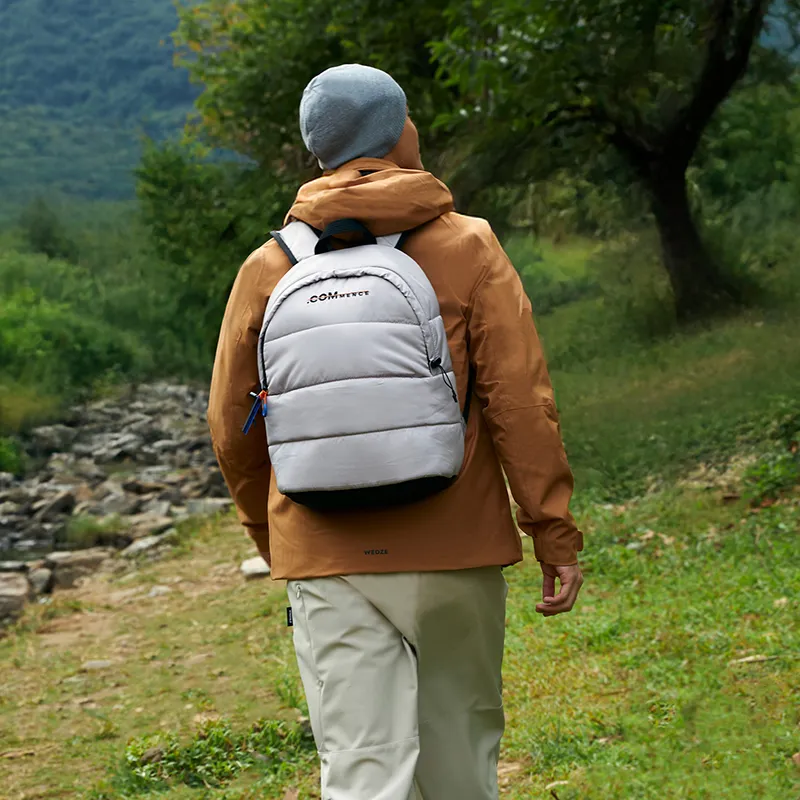 COMMENCE Fabric Backpack Unisex Snow White/Misty Gray-6