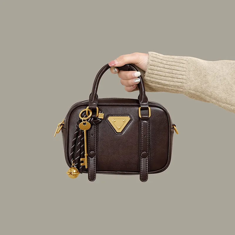 Simvay Clos Synthetic Leather Shoulder Bag Crossbody Bag Handbags Small Size Women's Brown/Coffee-9