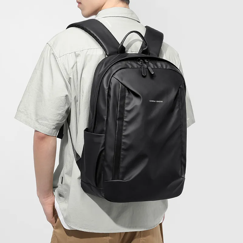 CinvaiKrose Fabric Backpack Large Size Men's Gray/Black/Blue-10