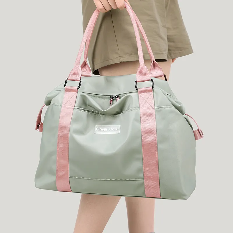CinvaiKrose Travel Bags Light Green Shopping Bag Included-4